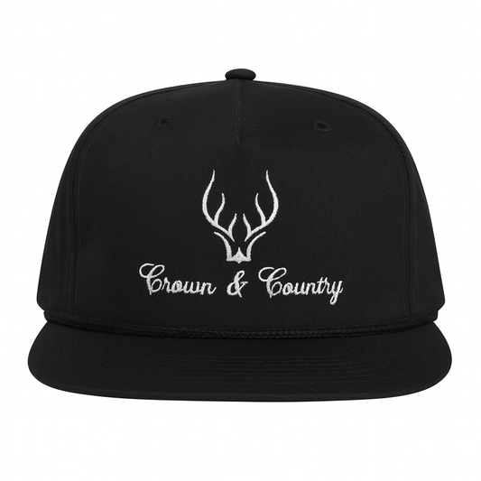 Signature Jet Black Rope Hat